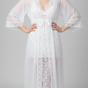 Vintage Ilise Stevens Peignoir Set | Size S | Made in USA Romantic Coquette